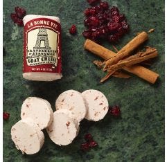 Wholesale Hampton Cheese Cranberry Cinnamon Goat Cheese 4 Oz- Bulk