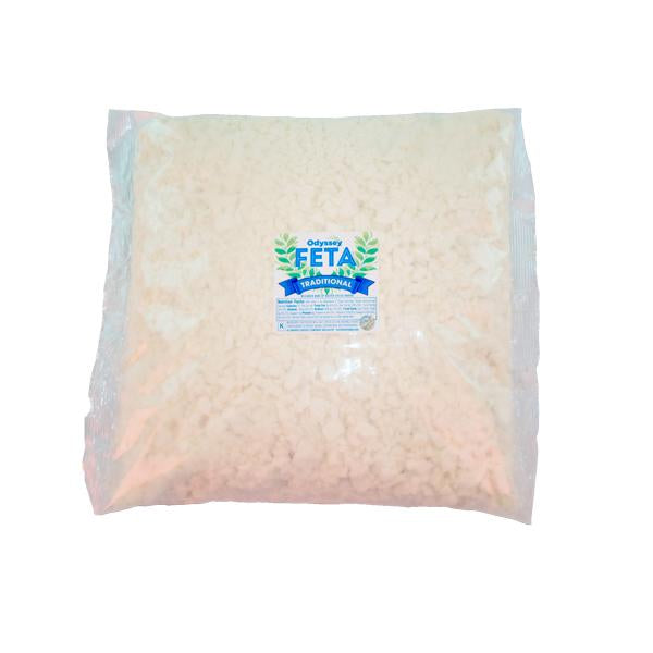 Wholesale Odyssey Crumbled Feta Plain 5#- Bulk