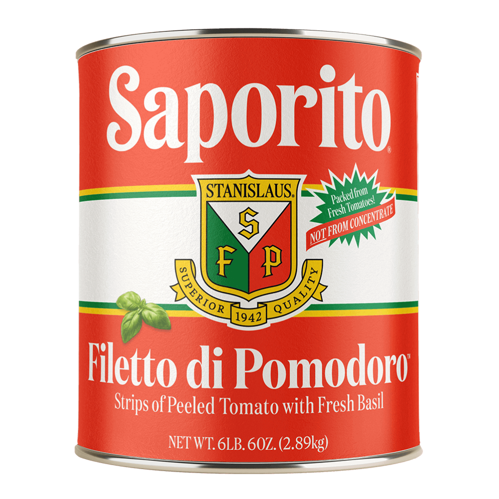 Wholesale Saporito Case Filetto Di Pomodoro With Fresh Basil- Bulk