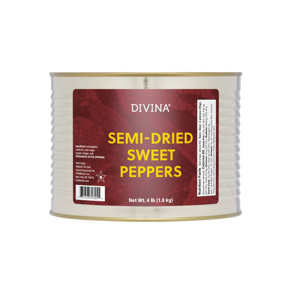 Wholesale Divina Semi Dried Sweet Peppers- Bulk