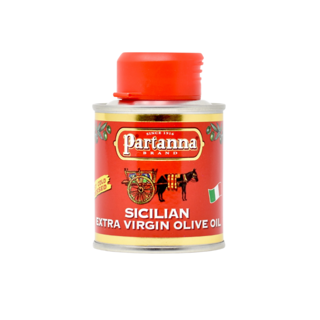 Wholesale Partanna Sicilian Mini Tin Evoo 100 ML- Bulk