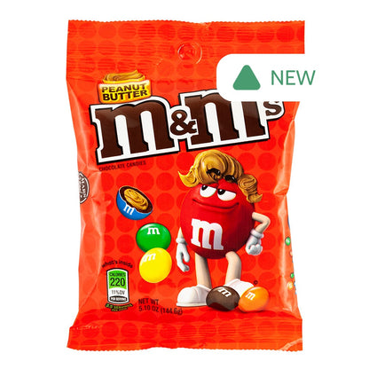 Wholesale M&M'S Peanut Butter 5.1 Oz Peg Bag- Bulk
