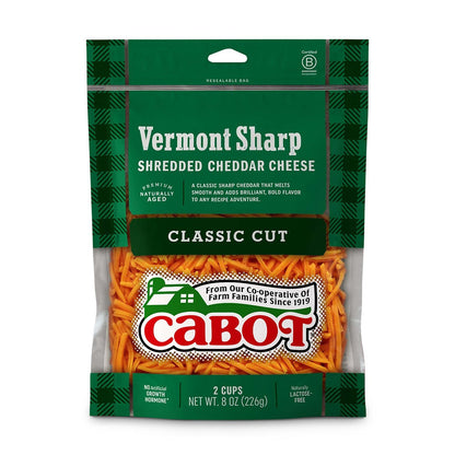 Wholesale Cabot Shredded Sharp Yellow Cheddar- Bulk