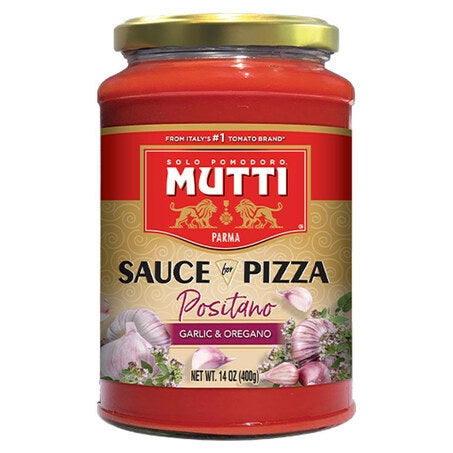 Wholesale Mutti "Positano" Garlic & Oregano Pizza Sauce | 14 oz- Bulk