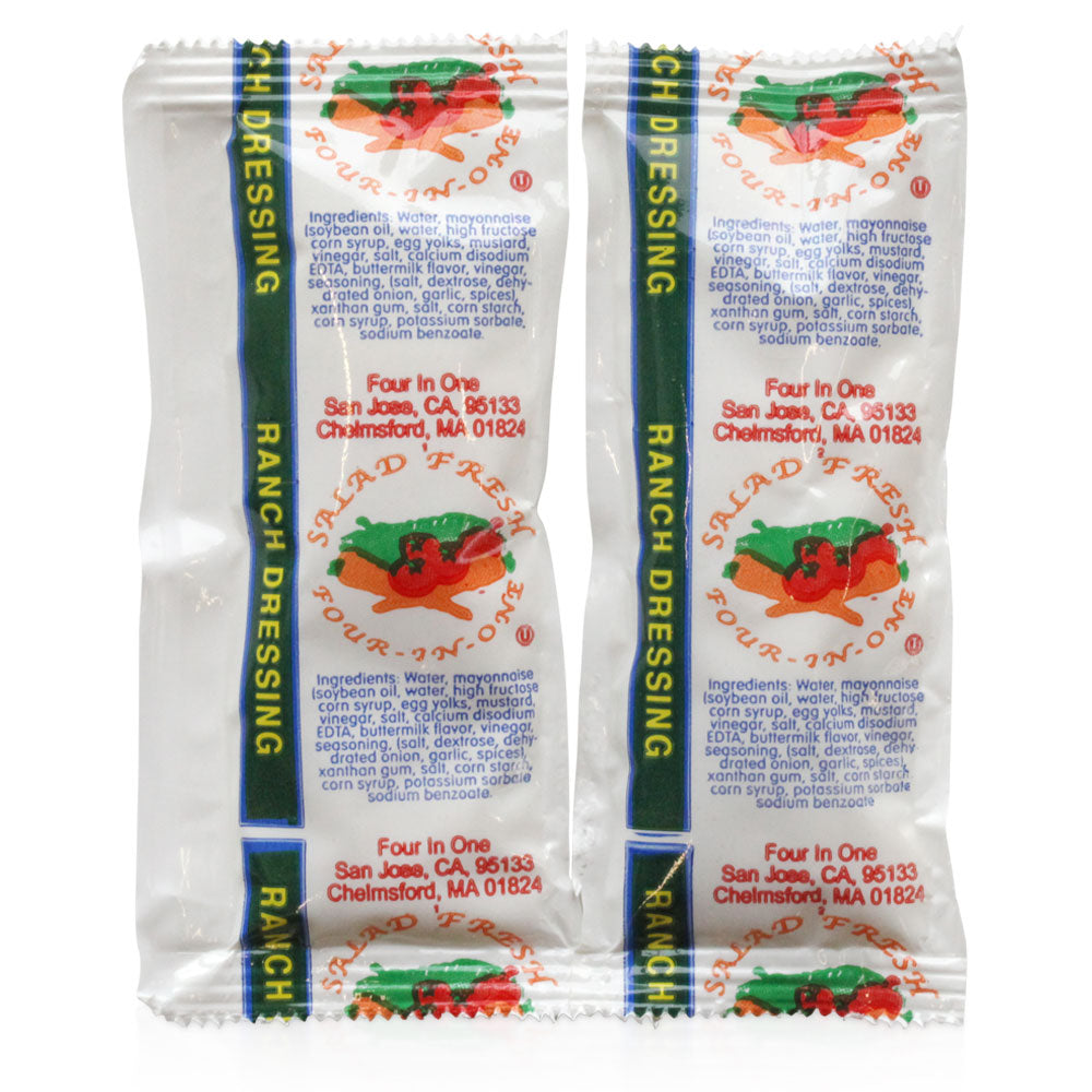 Wholesale Salad Fresh Case Ranch Dressing Packets- Bulk