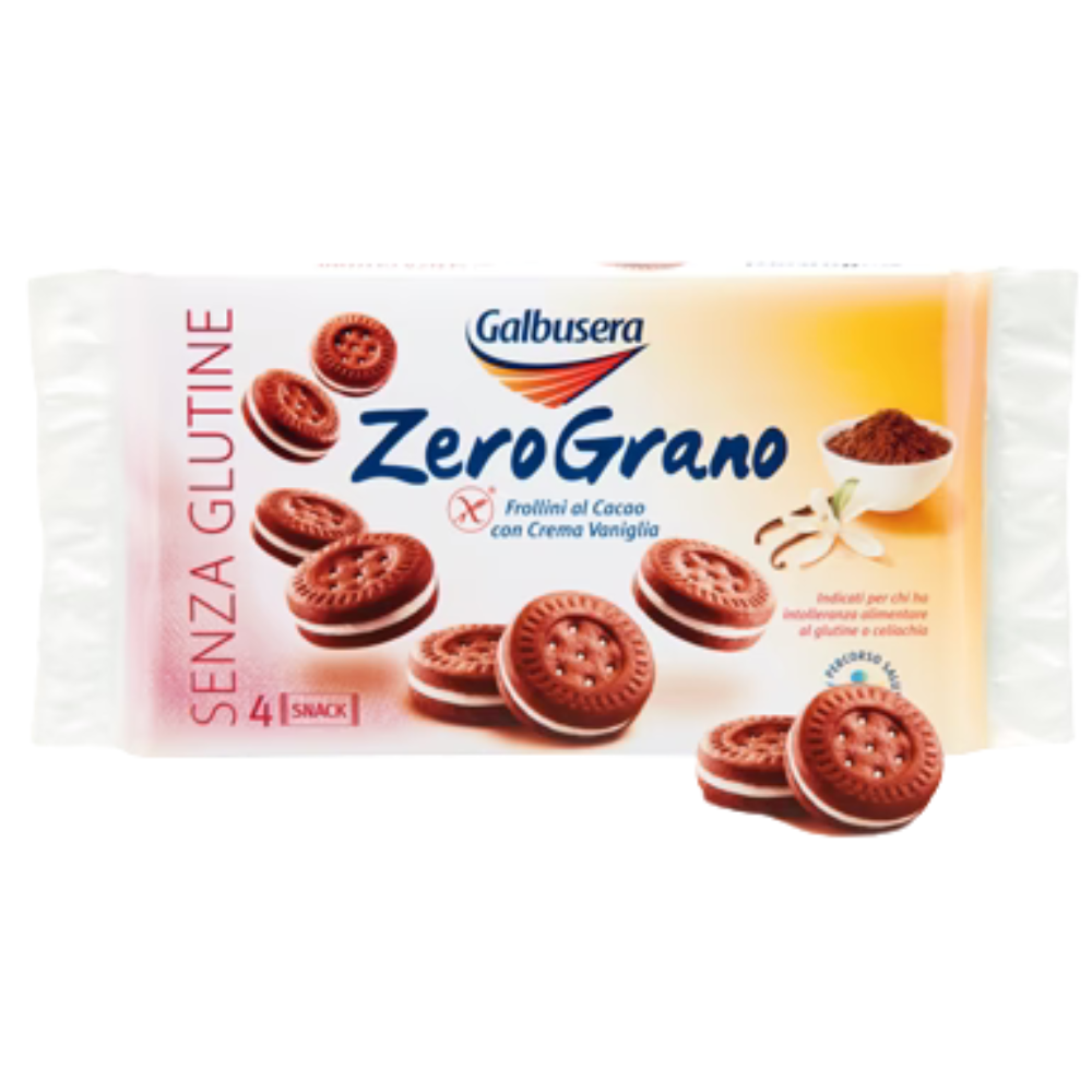 Wholesale Galbusera Case Gluten Free Chocolate Sandwich Cookies- Bulk