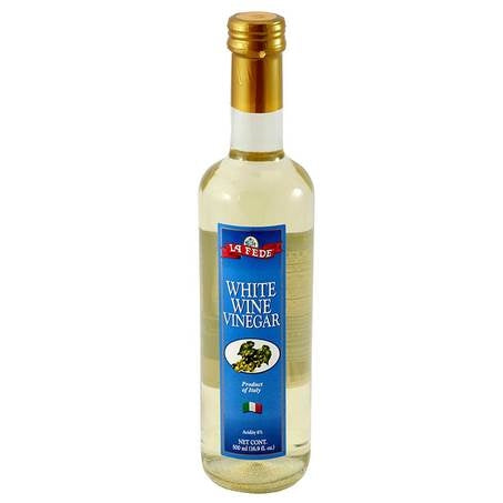 Wholesale La Fede Case White Wine Vinegar- Bulk
