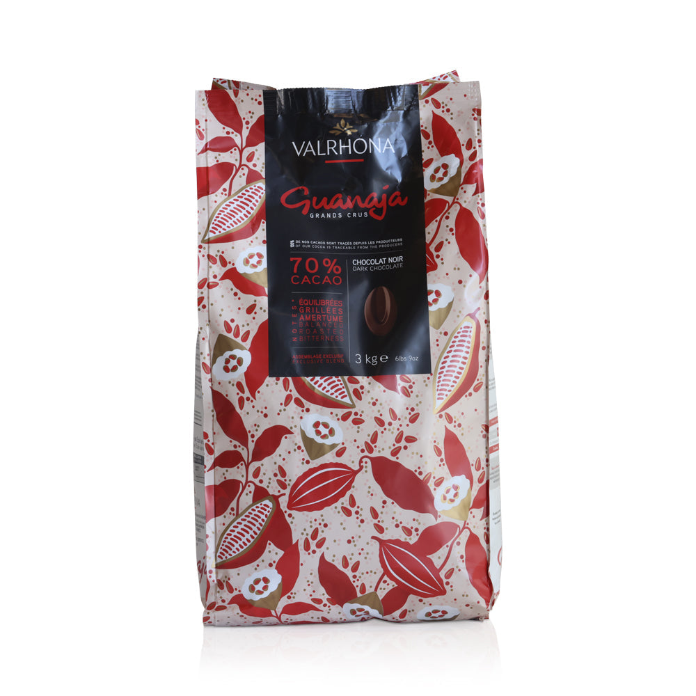 Wholesale Valrhona Case Guanaja Feves Dark Chocolate 70%- Bulk