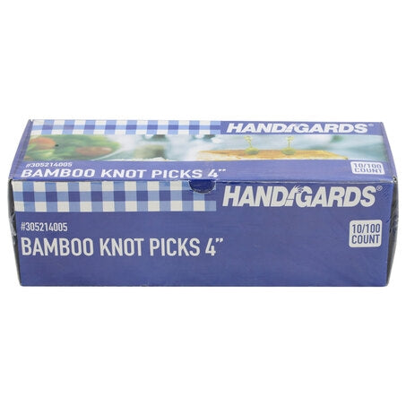 Wholesale Handgards Case 4In Bamboo Knot Toothpicks- Bulk