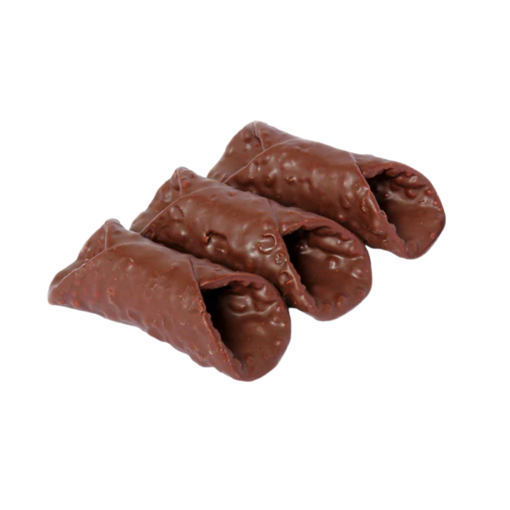 Wholesale Golden Cannoli Case Large Chocolate Cannoli Shell- Bulk