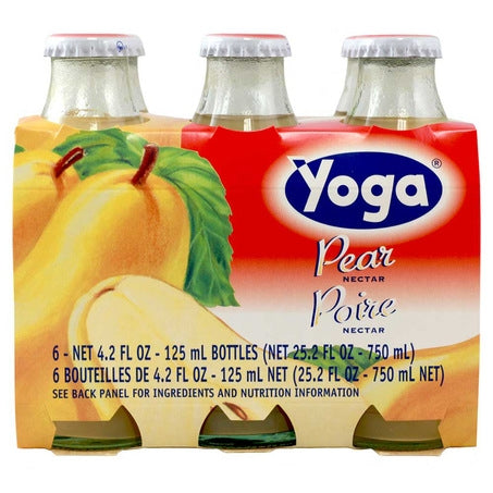Wholesale Yoga Case Pear Nectar 6Pk 4.2Oz Glass- Bulk