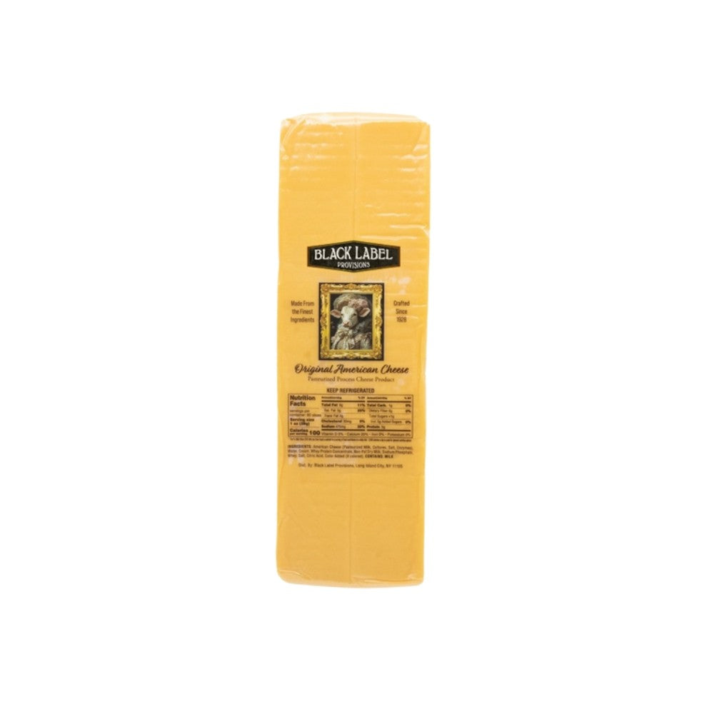 Wholesale Black Label Pr Each American Yellow Cheese- Bulk