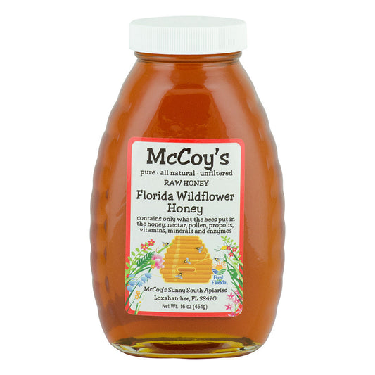 Wholesale Mccoy'S Florida Wildflower Honey 1 Lb Glass Bottle *Fl Dc Only*- Bulk