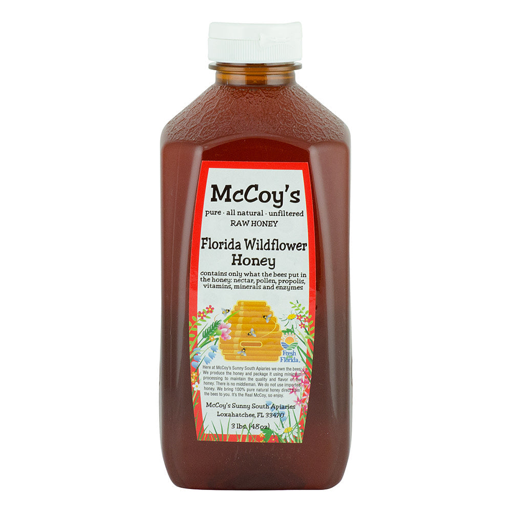 Wholesale Mccoy'S Wildflower Honey 3 Lb Bottle *Fl Dc Only*- Bulk
