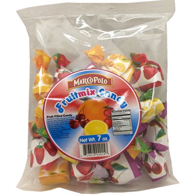 Wholesale Marco Polo Mixed Fruit Candy 7Oz Bag- Bulk