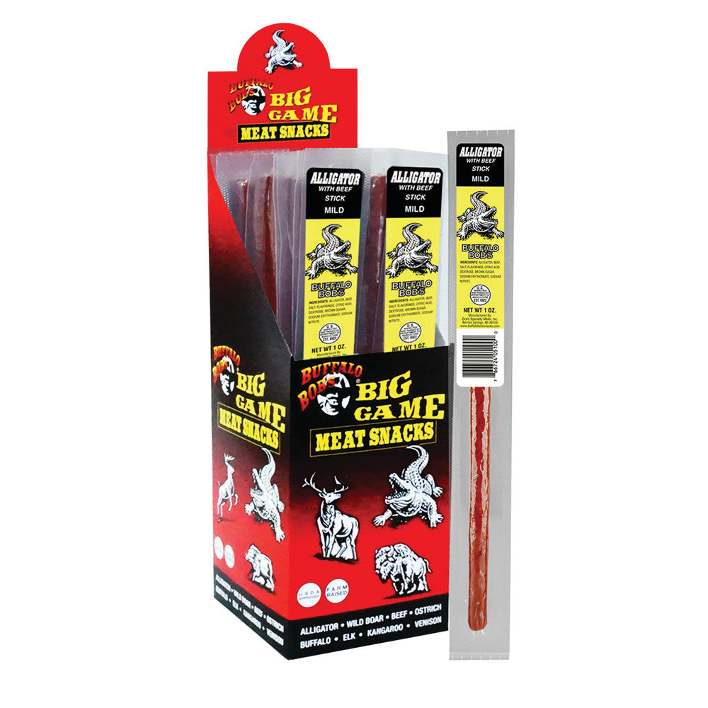 Wholesale Buffalo Bob'S Alligator Beef Jerky 1 Oz Stick *Fl Dc Only- Bulk