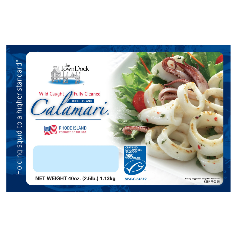 Wholesale Town Dock Calamari Tubes & Tentacles 5-8 Frozen | 2.5 lb- Bulk