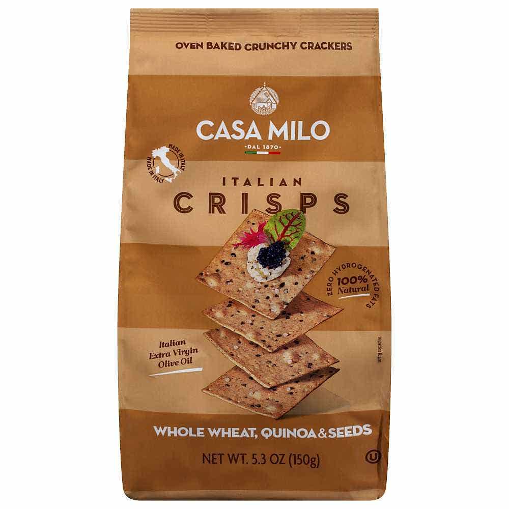 Wholesale Casa Milo Italian Crisps With Whole Wheat, Quinoa & Seeds 5.3 Oz- Bulk