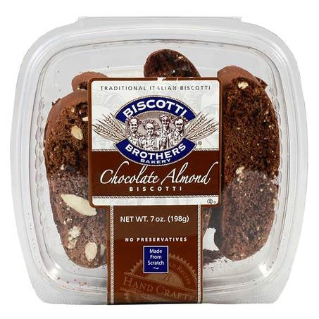 Wholesale Biscotti Bros Case Chocolate Almond Biscotti Cookie- Bulk