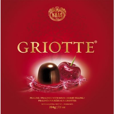 Wholesale Kras Griotte ChocolateCovered Cherries 204G Box- Bulk