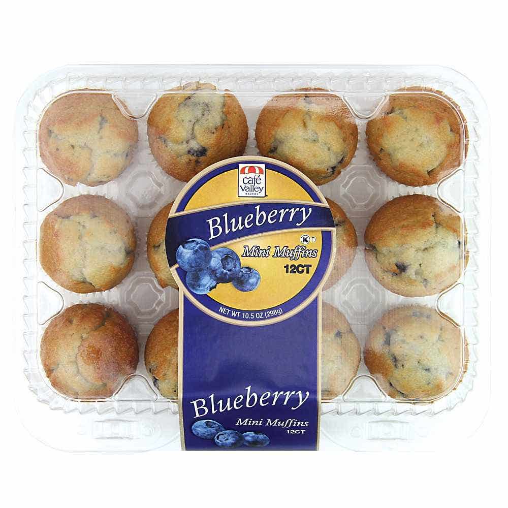 Wholesale Cafe Valley Blueberry Mini Muffins 10.5 Oz- Bulk