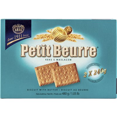 Wholesale Kras Petit Beurre Biscuits 480G Box- Bulk