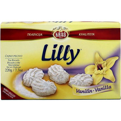 Wholesale Kras Lilly Vanilla Cookies 220G Box- Bulk