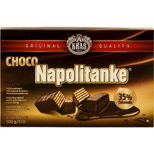 Wholesale Kras Napolitanke Chocolate Covered Wafers 500G Box- Bulk