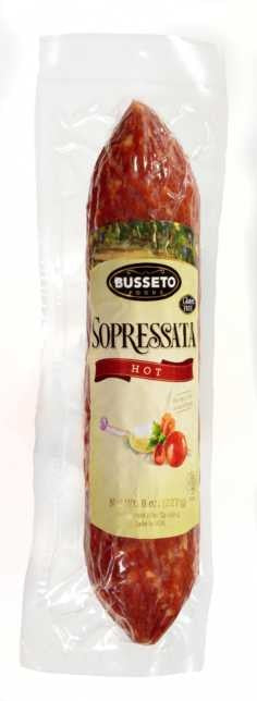 Wholesale Busseto Hot Sopressata Chub- Bulk