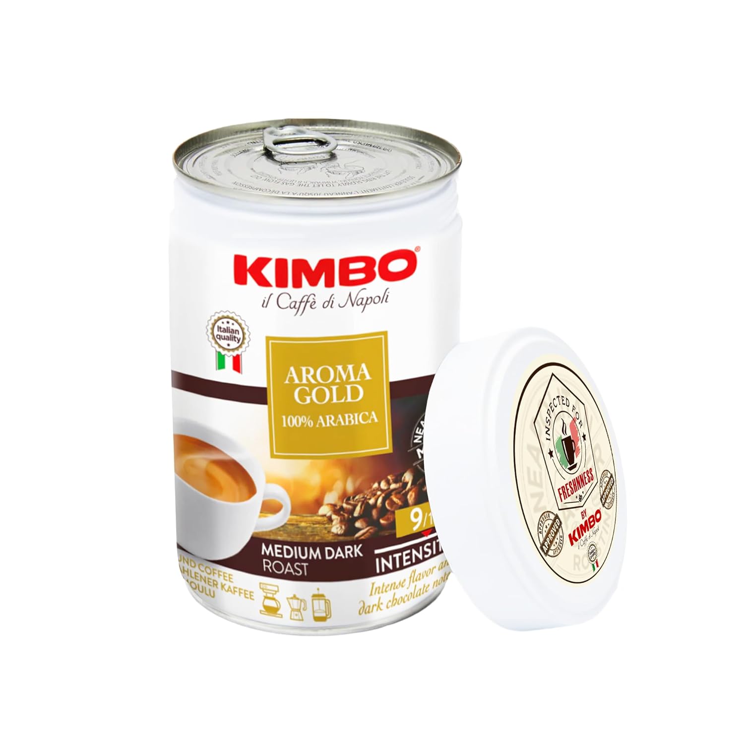 Wholesale Kimbo Case Arabica Ground Espresso Gold Tin- Bulk