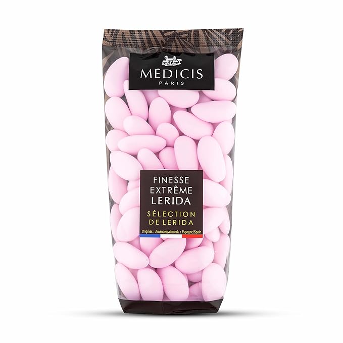 Wholesale Chocopologie Raspberry/Almonds Dragee 6 oz- Bulk