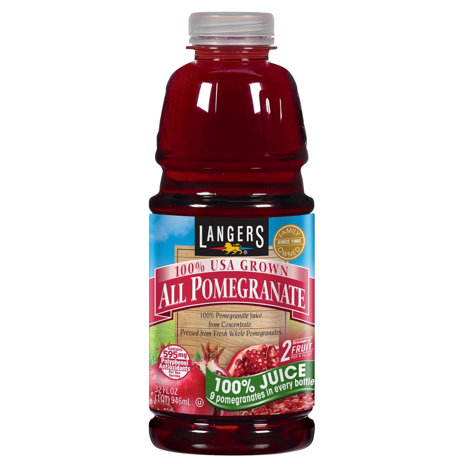 Wholesale Langers Case Pomegranate Juice 32Oz- Bulk