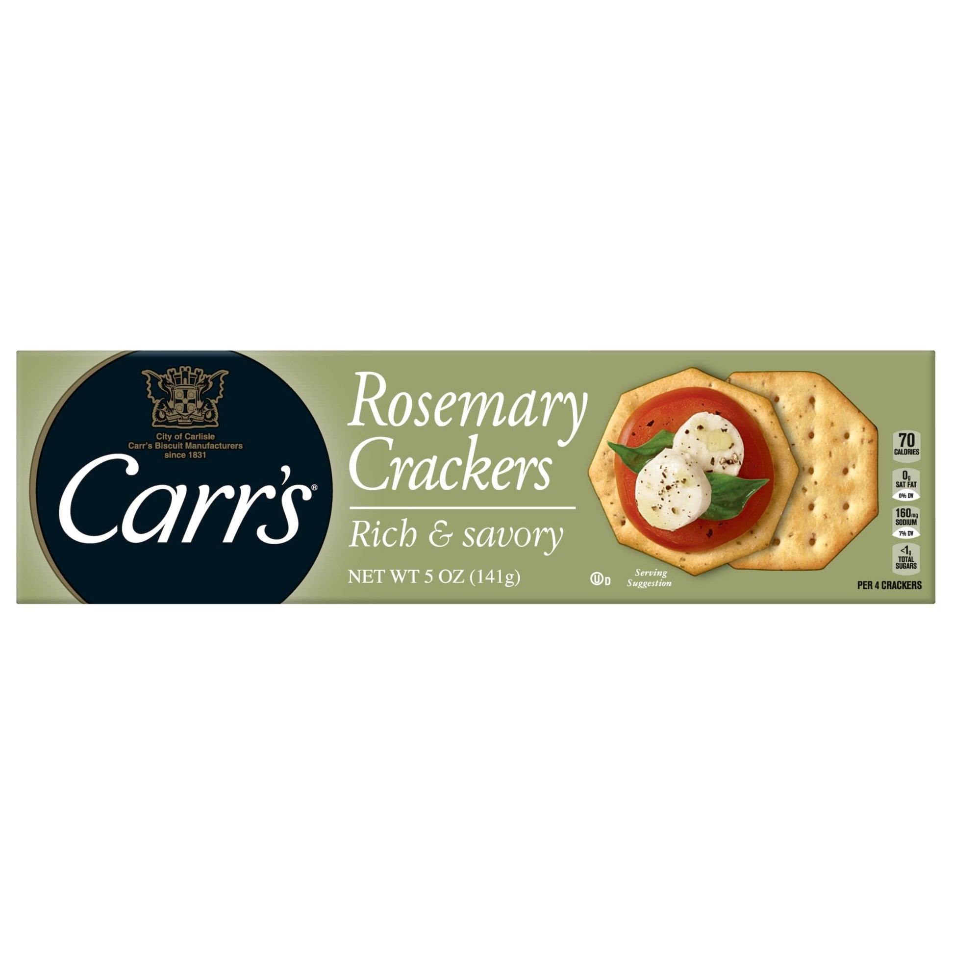 Wholesale Carrs Tablewater Crackers Rosemary- Bulk