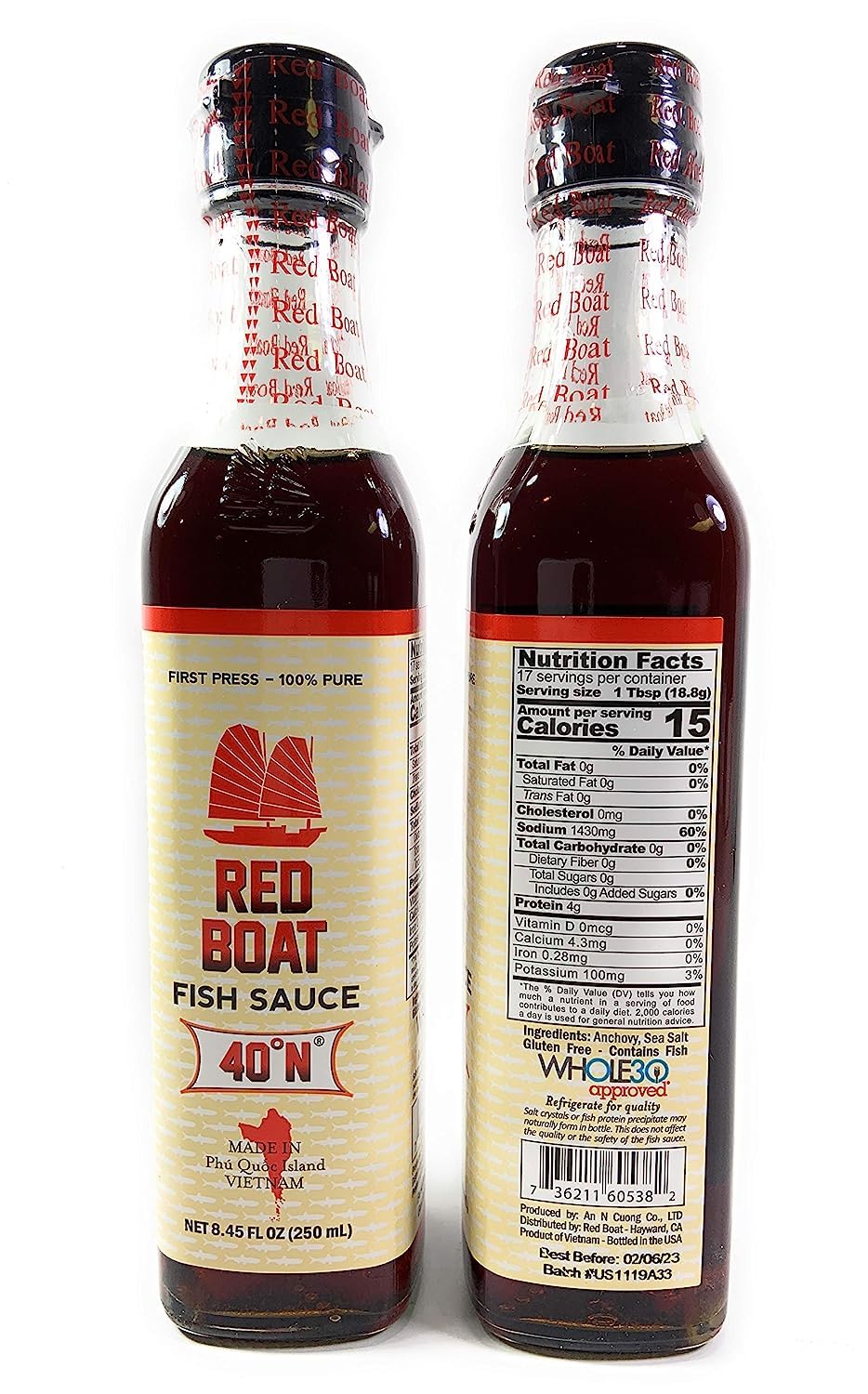 Wholesale Red Boat Fish Sauce- Bulk