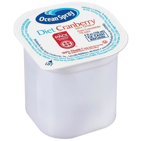Wholesale Ocean Spray Case Diet Cranberry Juice No Thaw 4Oz- Bulk
