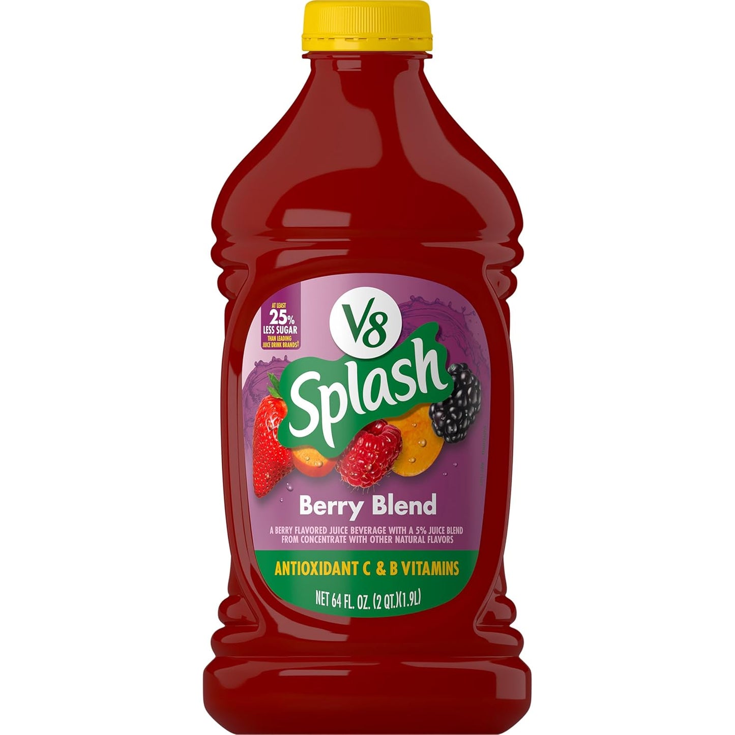 Wholesale V-8 Splash Case V-8 Berry Juice Blend 64Oz- Bulk