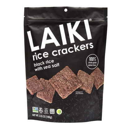 Wholesale Laiki Black Rice Crackers- Bulk