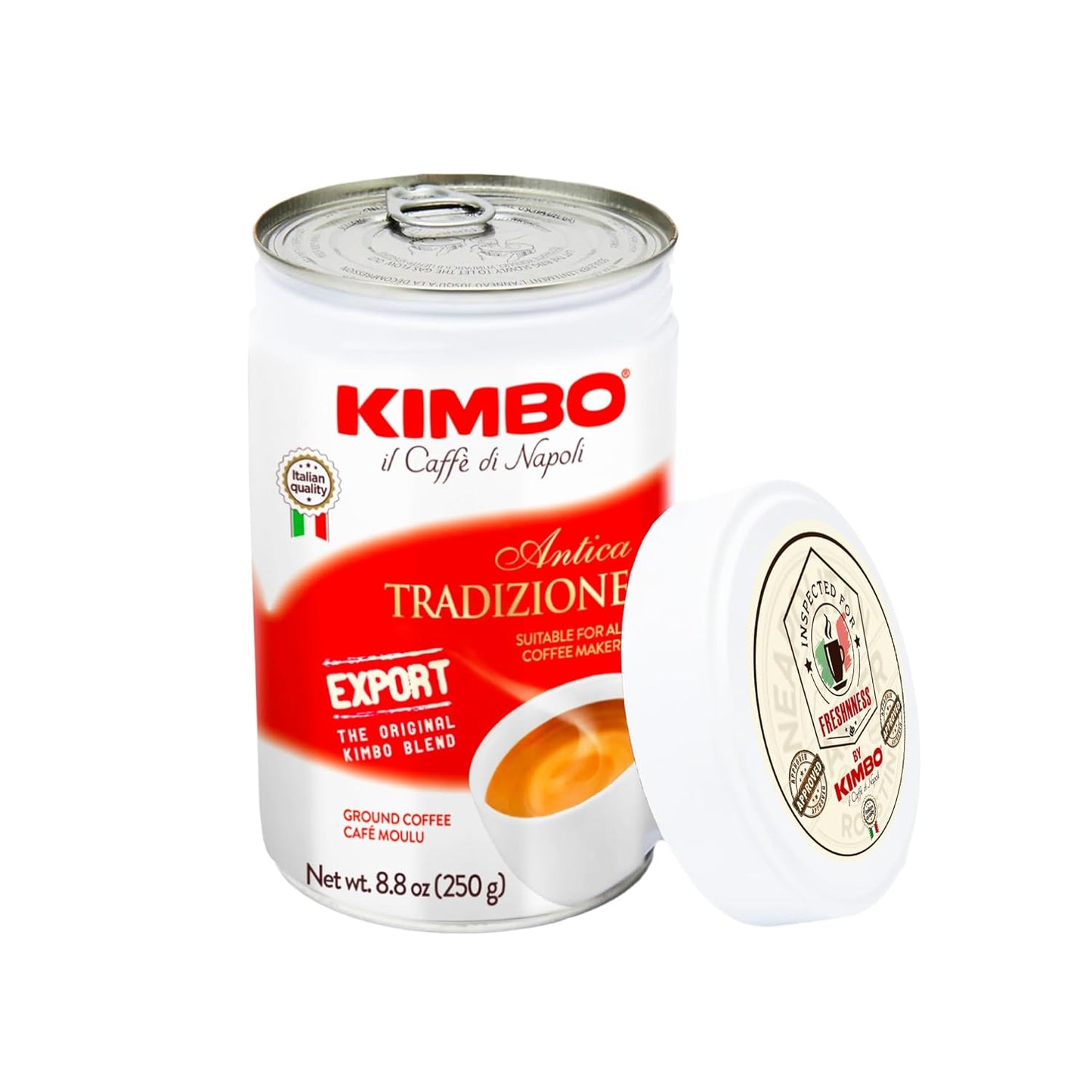 Wholesale Kimbo Case Antica Ground Espresso White Brick- Bulk