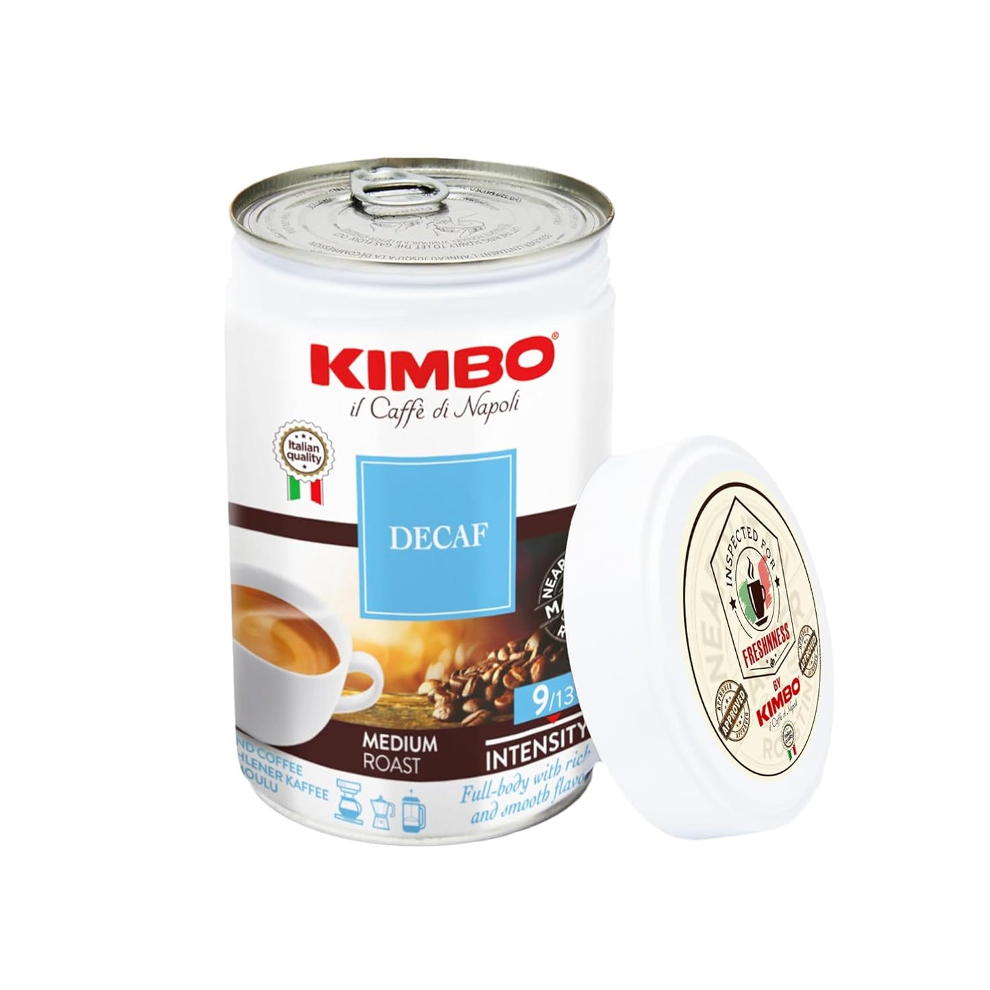 Wholesale Kimbo Ground Decaf Espresso Tins | 8.8 oz- Bulk