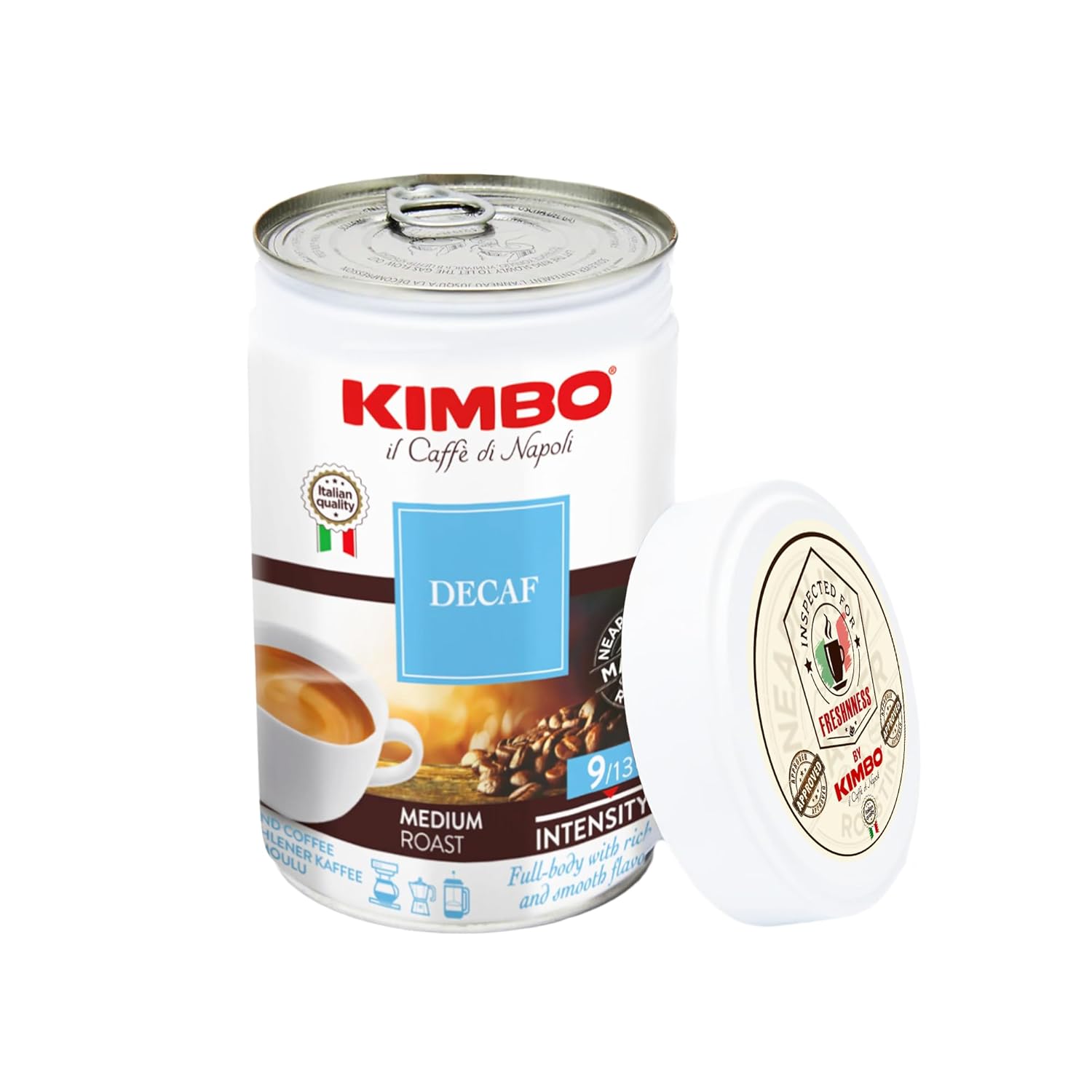 Wholesale Kimbo Ground Decaf Espresso Tins | 8.8 oz- Bulk