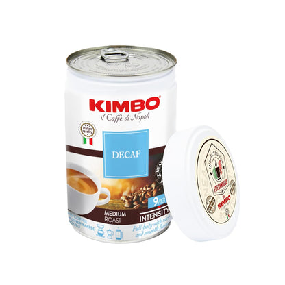 Wholesale Kimbo Ground Decaf Espresso Tins | 8.8 oz- Bulk