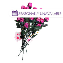 Wholesale Madelaine Milk Chocolate Pink Foiled Roses 0.5 Oz 9.5"- Bulk