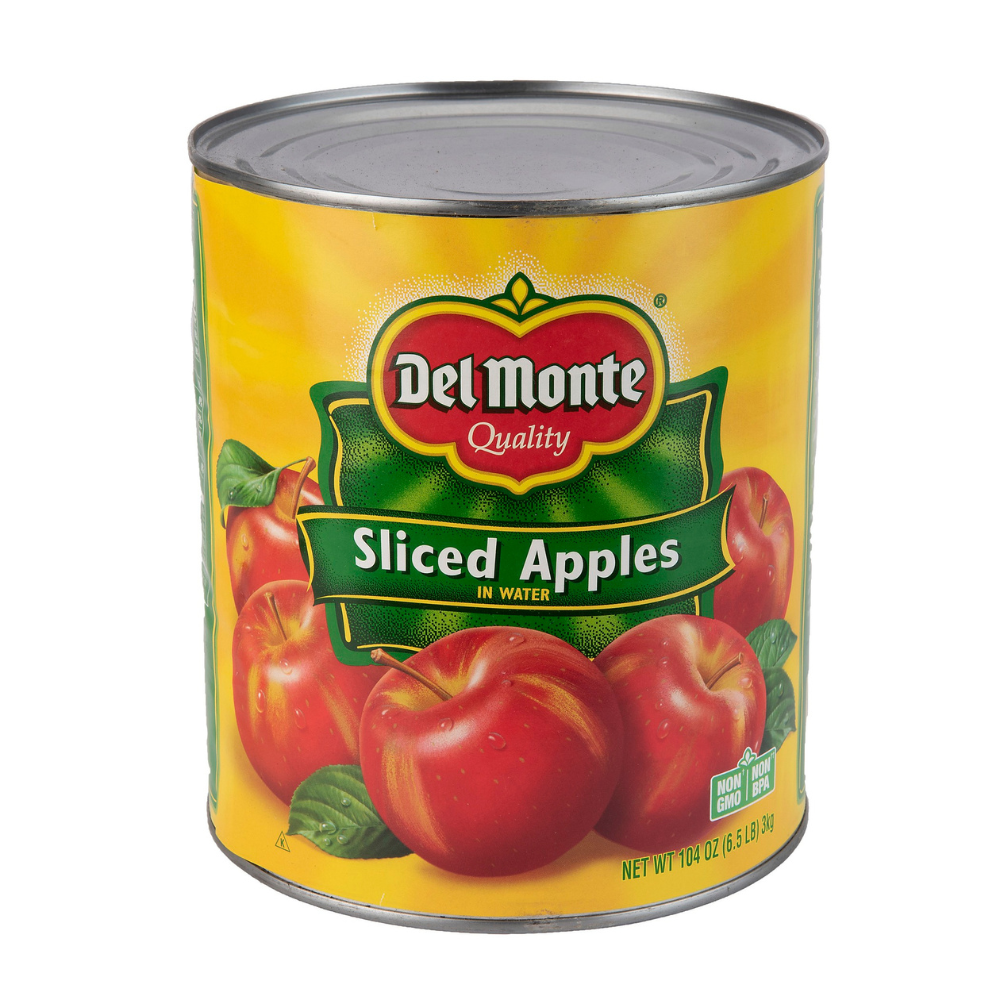 Wholesale Delmonte Sliced Apples In Water | 104 oz- Bulk