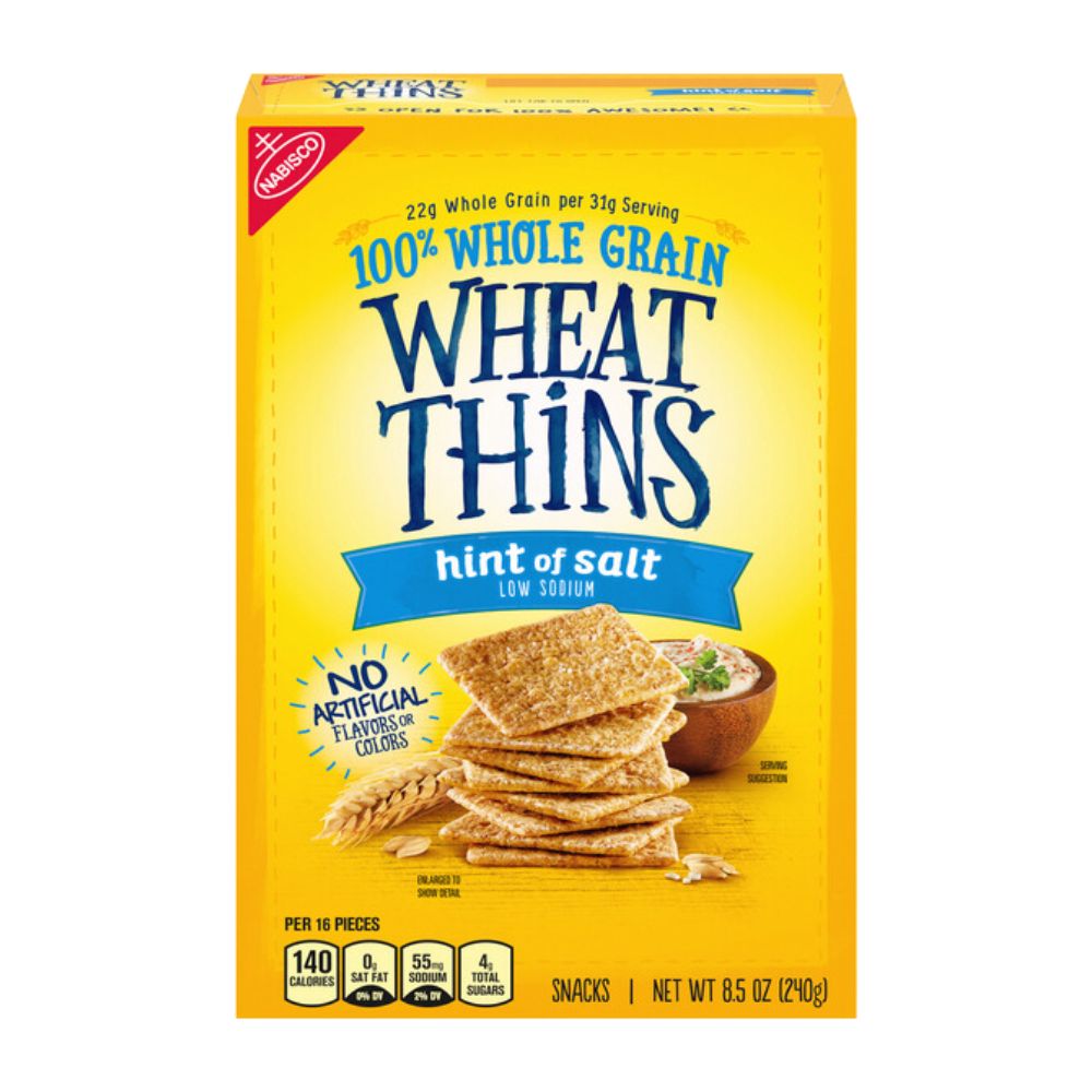 Wholesale Nabisco Case Hint Of Salt Wheat Thins Crackers- Bulk