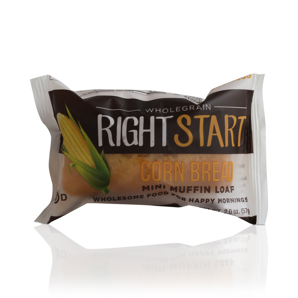 Wholesale Right Start Whole Grain Corn Mini Loaf | 2 oz- Bulk
