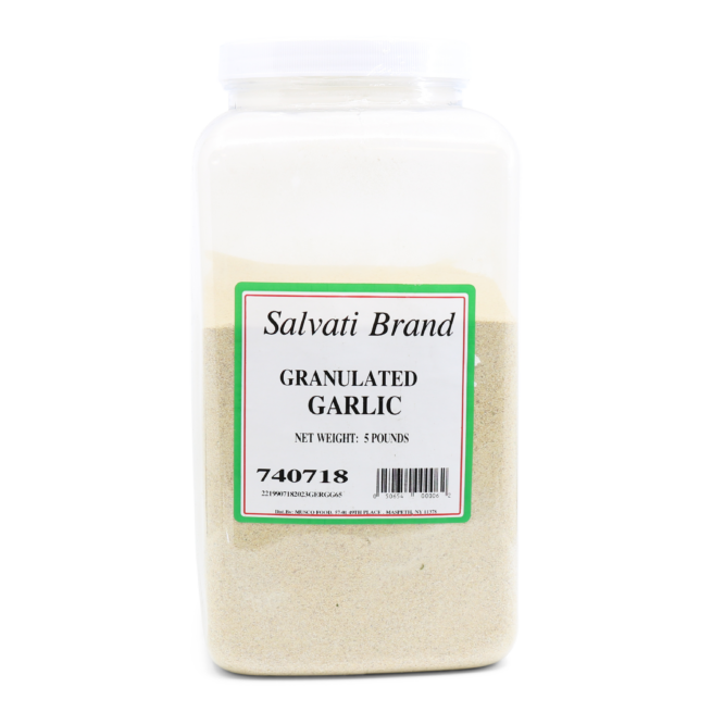 Wholesale Salvati Granulated Garlic Spices 5 LB- Bulk