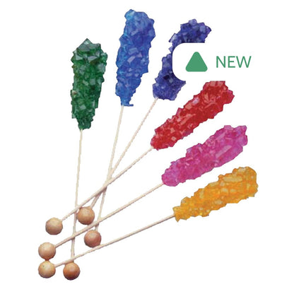 Wholesale Roses Brands Assorted Unwrapped Rock Candy Sticks- Bulk