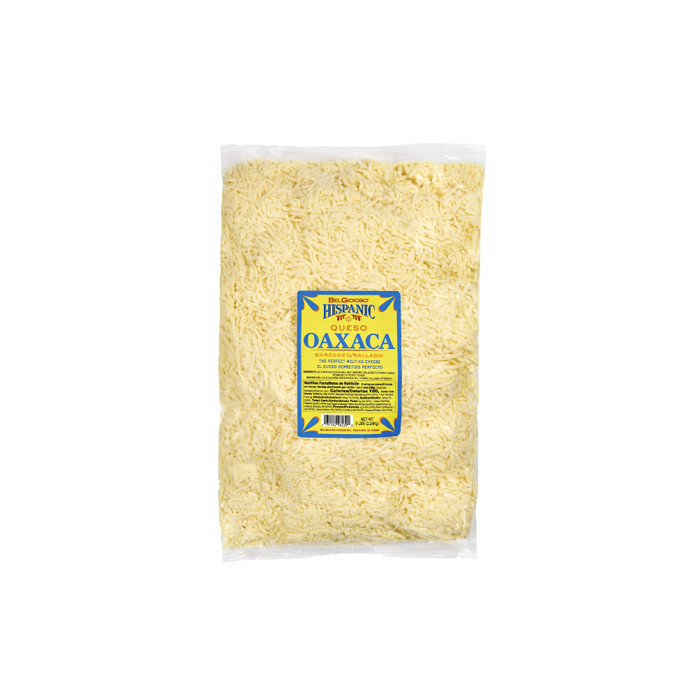 Wholesale Belgioioso Case Oaxaca Shredded Cheese- Bulk
