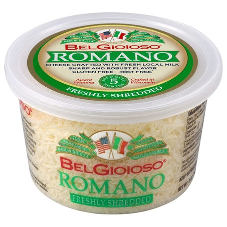Wholesale Belgioioso Case Shredded Romano Cheese- Bulk