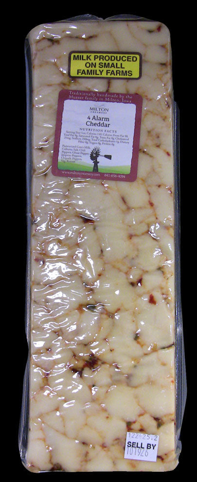 Wholesale Milton Creamery 4 Alarm Ched 5Lb- Bulk